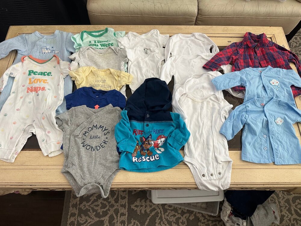 Baby Boys Onesies & Cardigans Newborn 0-3 Months Lot
